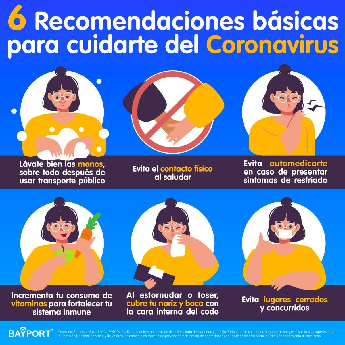 recomendaciones para prevenir coronavirus